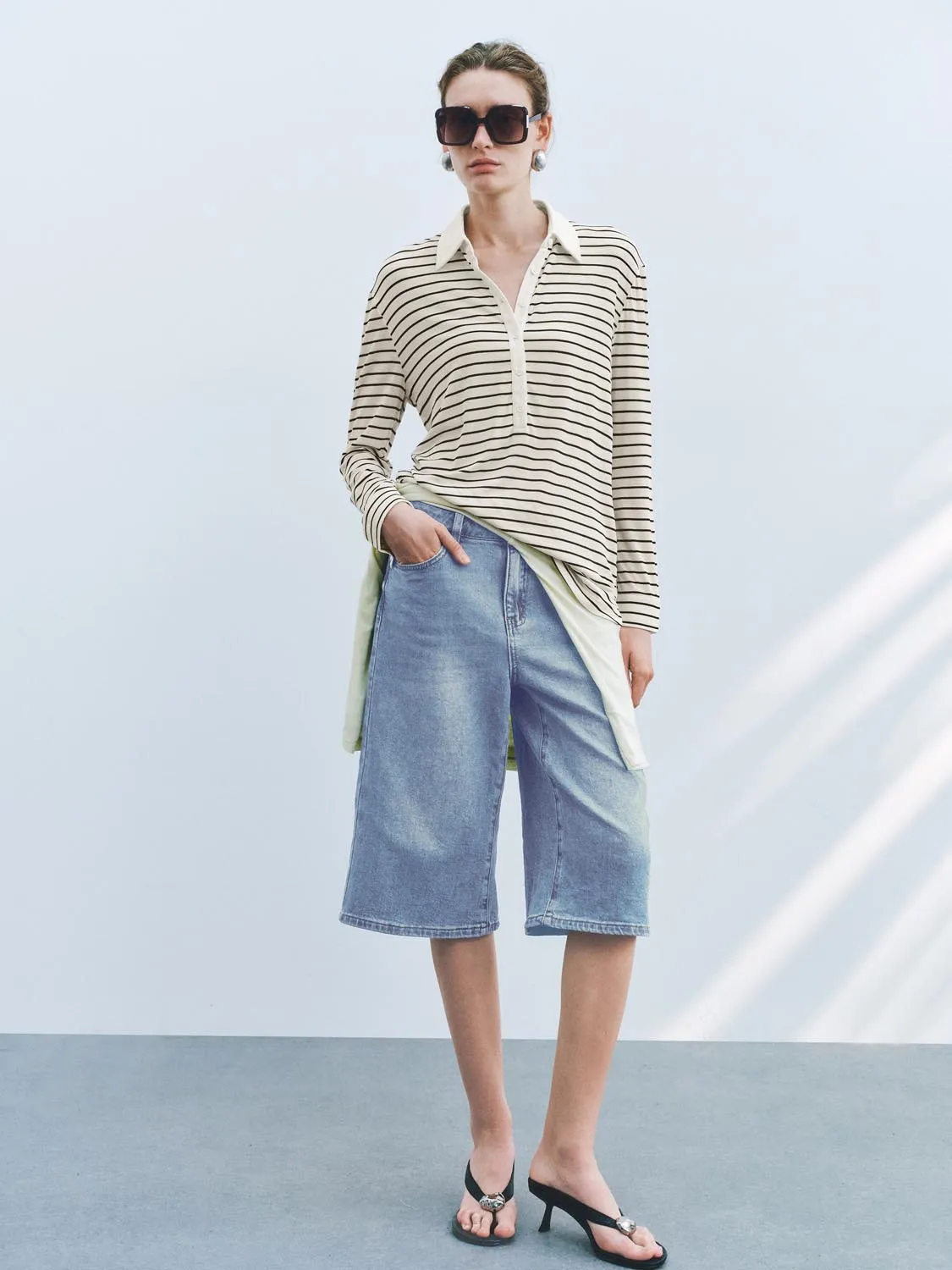 Long Sleeve Striped T-Shirts sold by Urban Revivo product image thumbnail 4