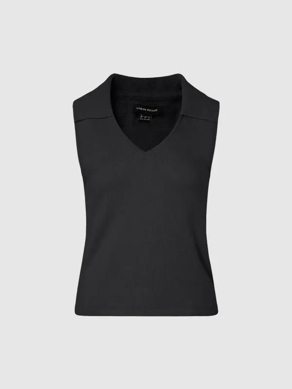 Knitted Lapel Vests sold by Urban Revivo