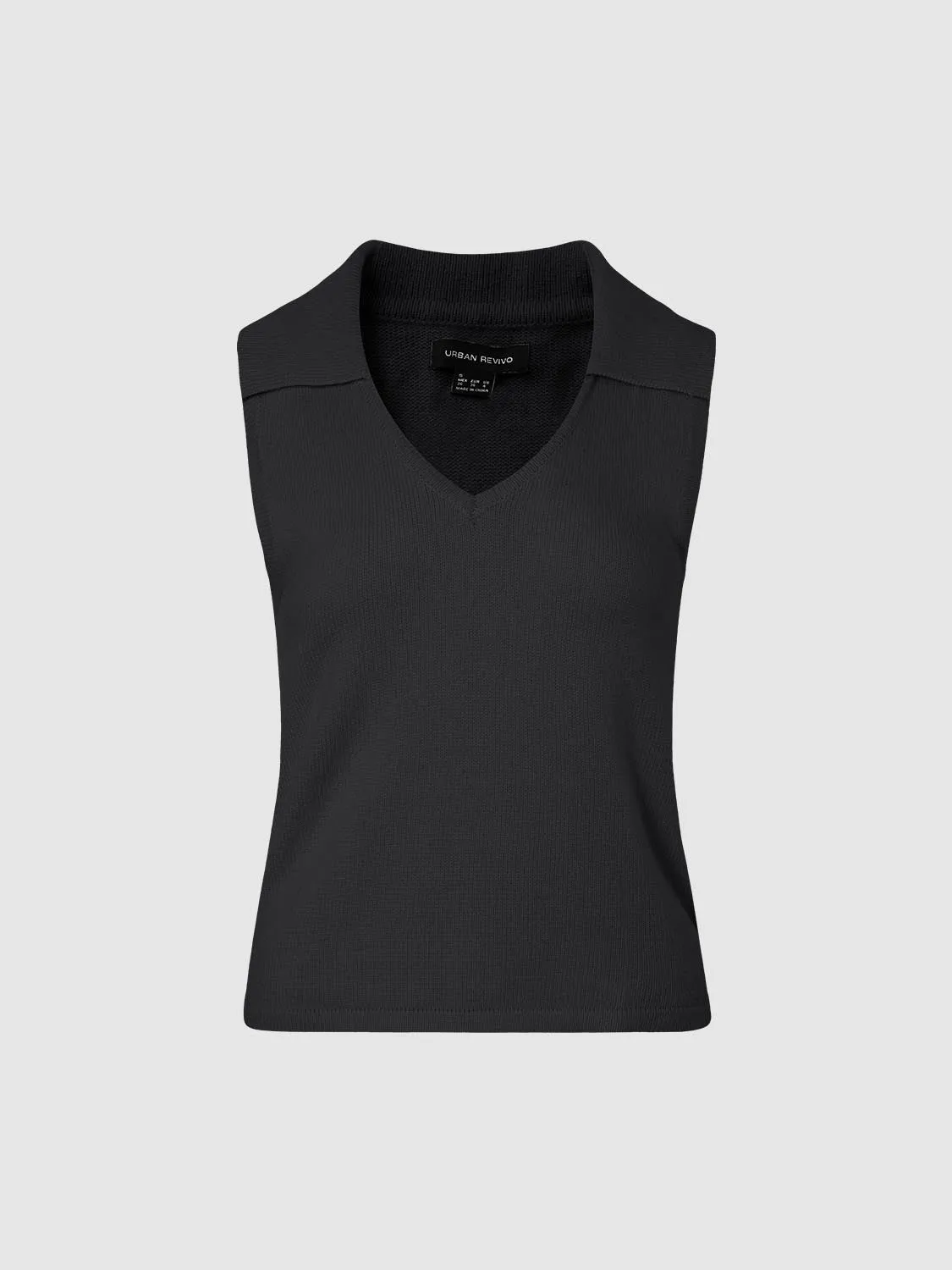 Knitted Lapel Vests sold by Urban Revivo