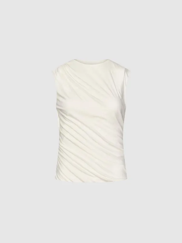 Ruched Tank Tops - Jenee Naylor sold by Urban Revivo