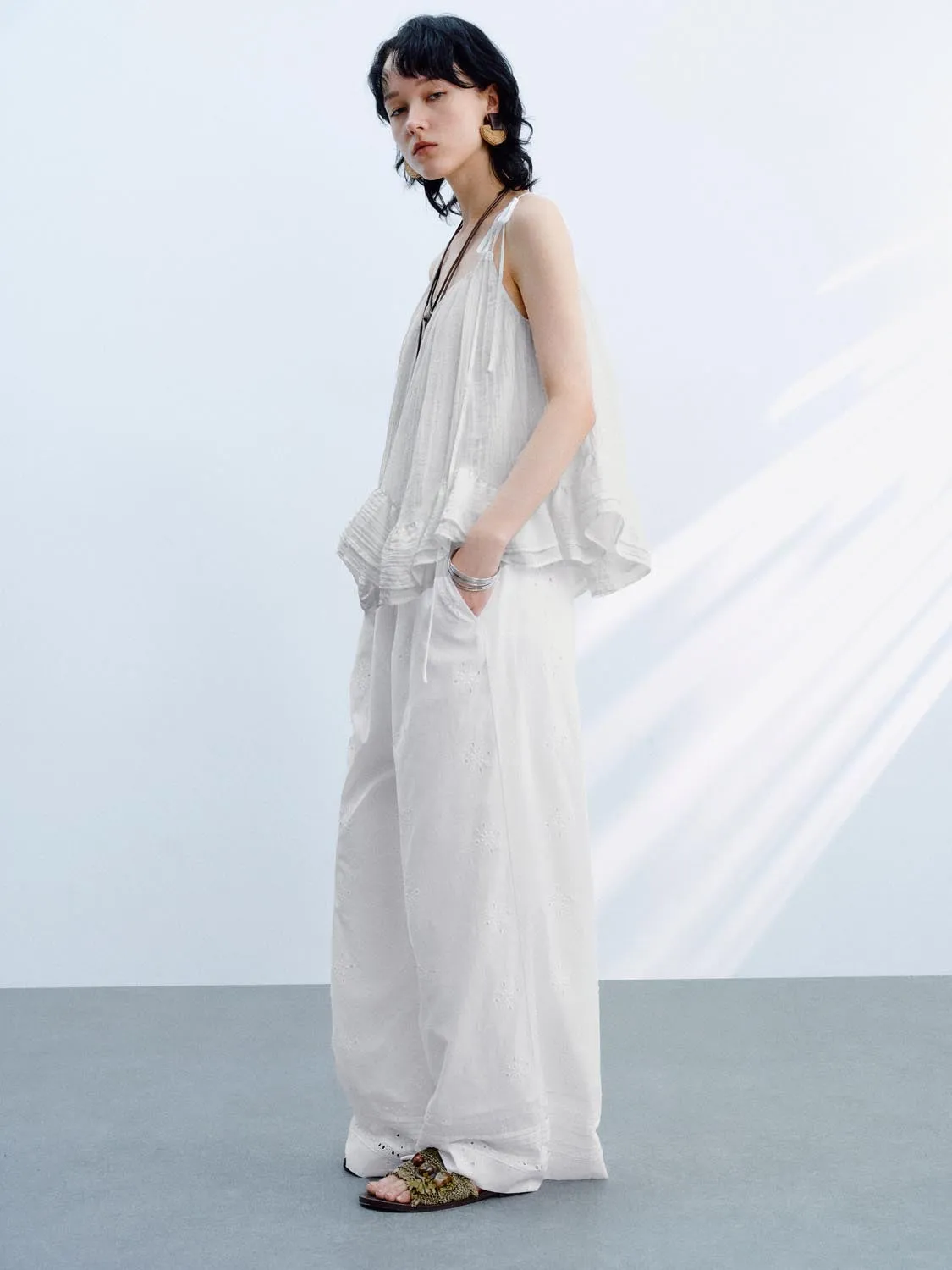 Ruffle Halter Neck Cami Tops sold by Urban Revivo product image thumbnail 4