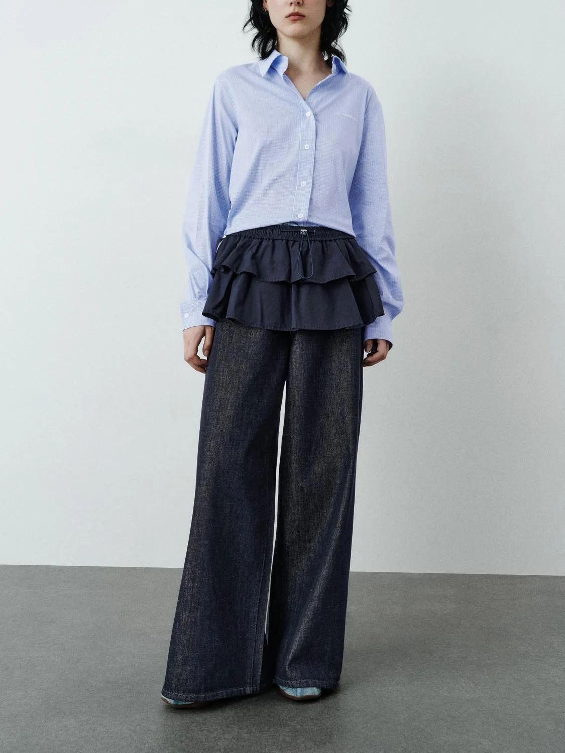 Skirt Layered Denim Jeans sold by Urban Revivo product image thumbnail 2