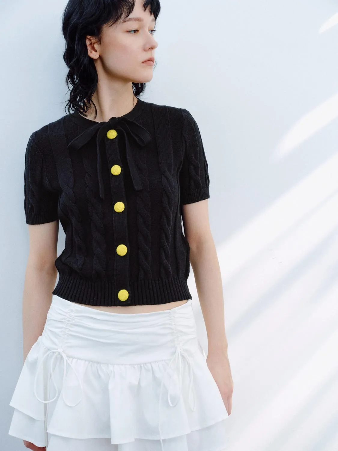 Cable Knitted Cardigans sold by Urban Revivo product image thumbnail 2