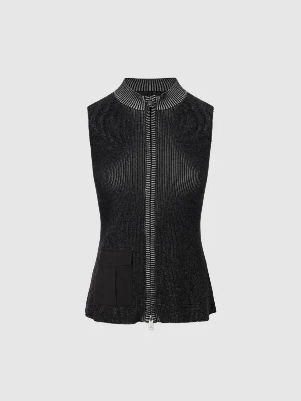 Knitted Sleeveless Cardigans sold by Urban Revivo