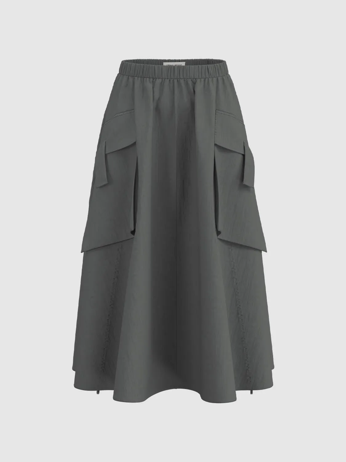 Flap Pocket Maxi Skirts sold by Urban Revivo