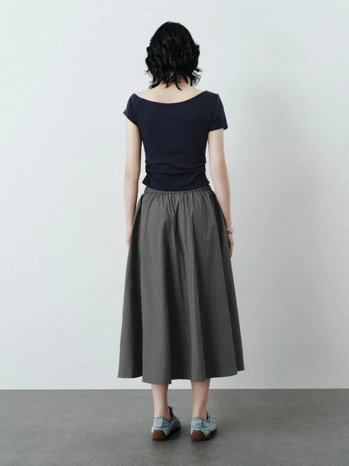 Flap Pocket Maxi Skirts sold by Urban Revivo product image thumbnail 4