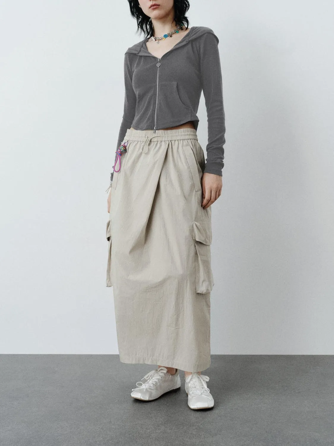 Flap Pocket Straight Skirts sold by Urban Revivo product image thumbnail 3