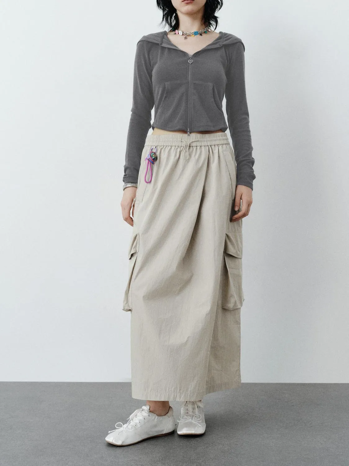 Flap Pocket Straight Skirts sold by Urban Revivo product image thumbnail 2