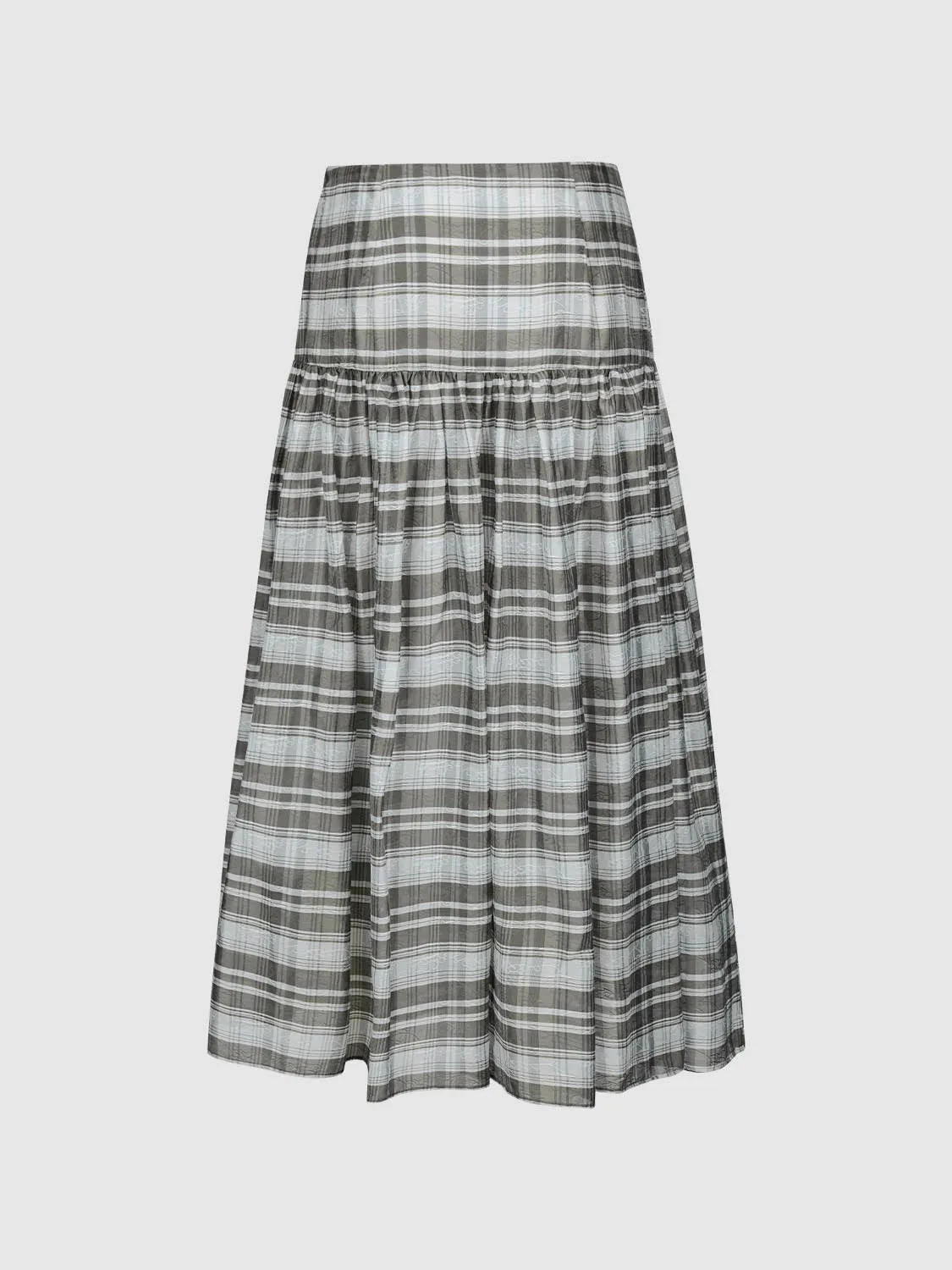 Plaid Flared Maxi Skirts sold by Urban Revivo product image thumbnail 2