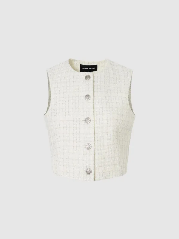 Tweed Vests sold by Urban Revivo