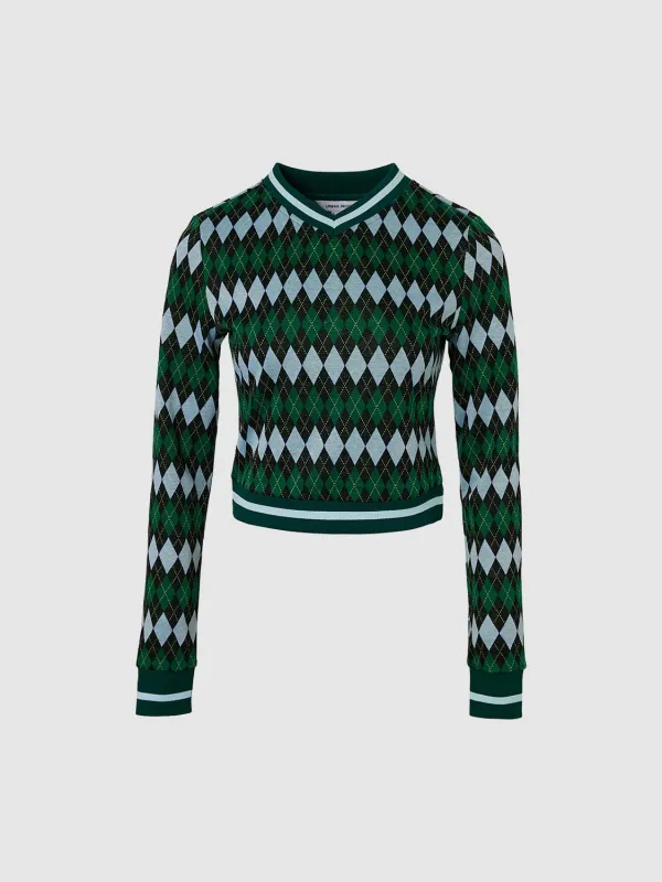 Argyle Pattern T-Shirts sold by Urban Revivo