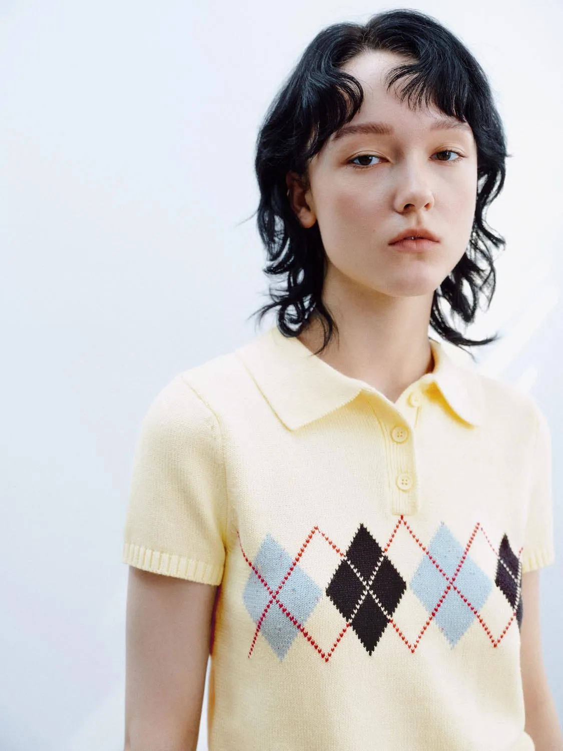 Short Sleeve Knitted T-Shirts sold by Urban Revivo product image thumbnail 3