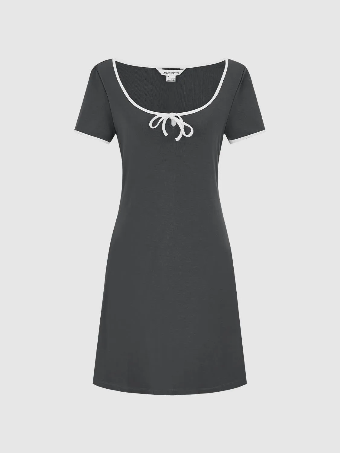 Short Sleeve Mini Dresses sold by Urban Revivo product image thumbnail 4