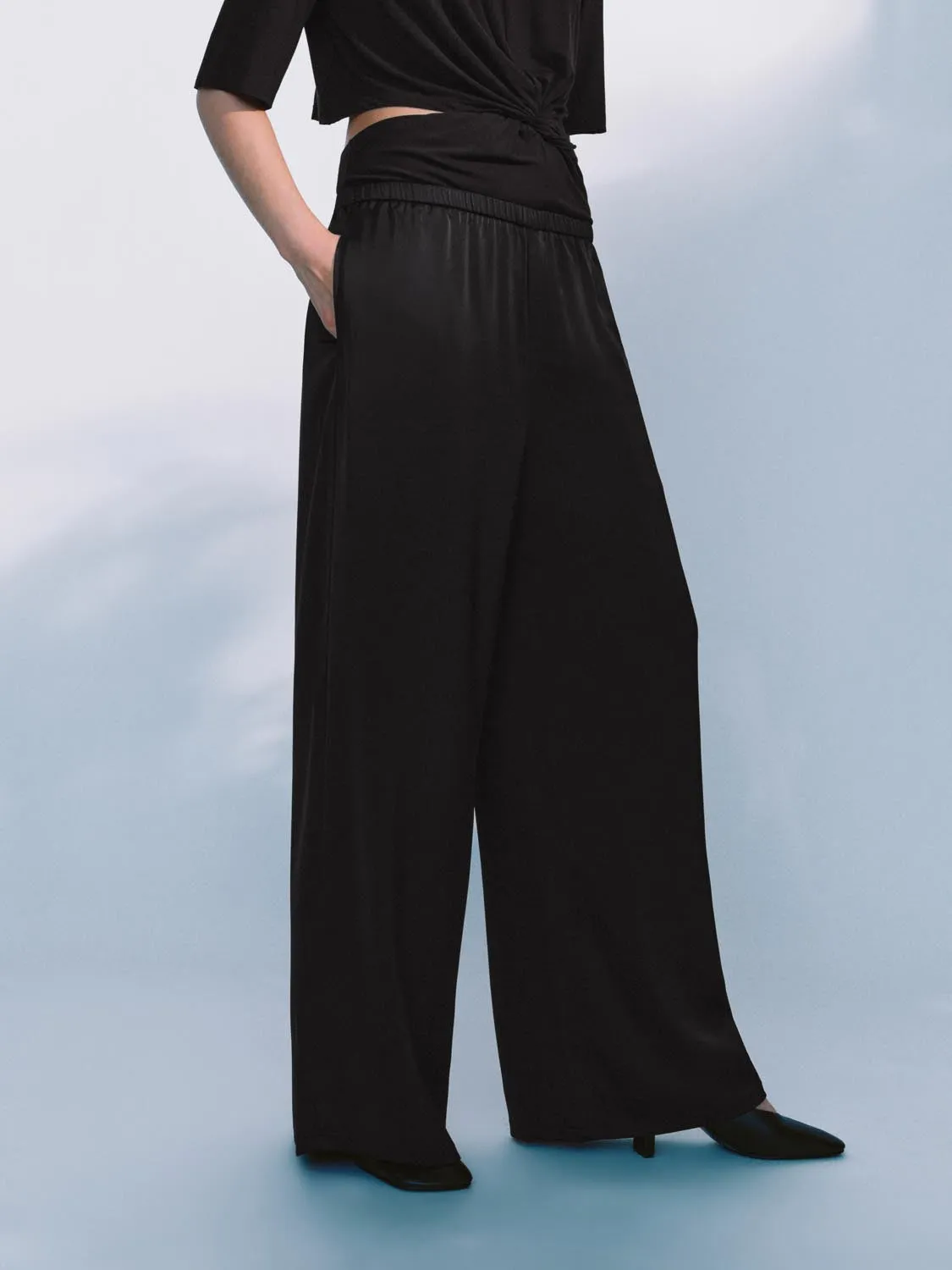 Wide-Leg Pants sold by Urban Revivo product image thumbnail 3