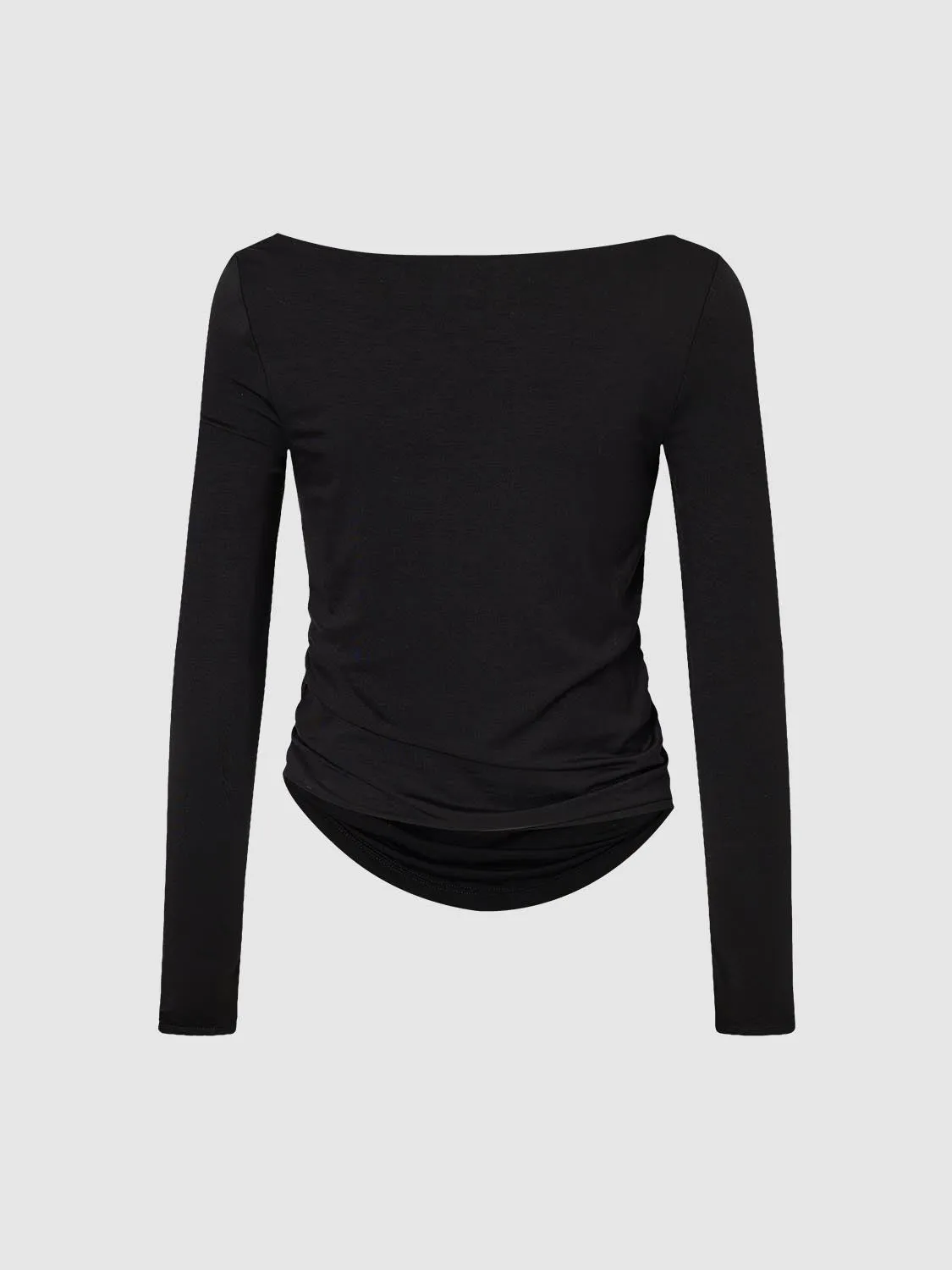 Cowl Neck Long Sleeve T-Shirts sold by Urban Revivo product image thumbnail 2