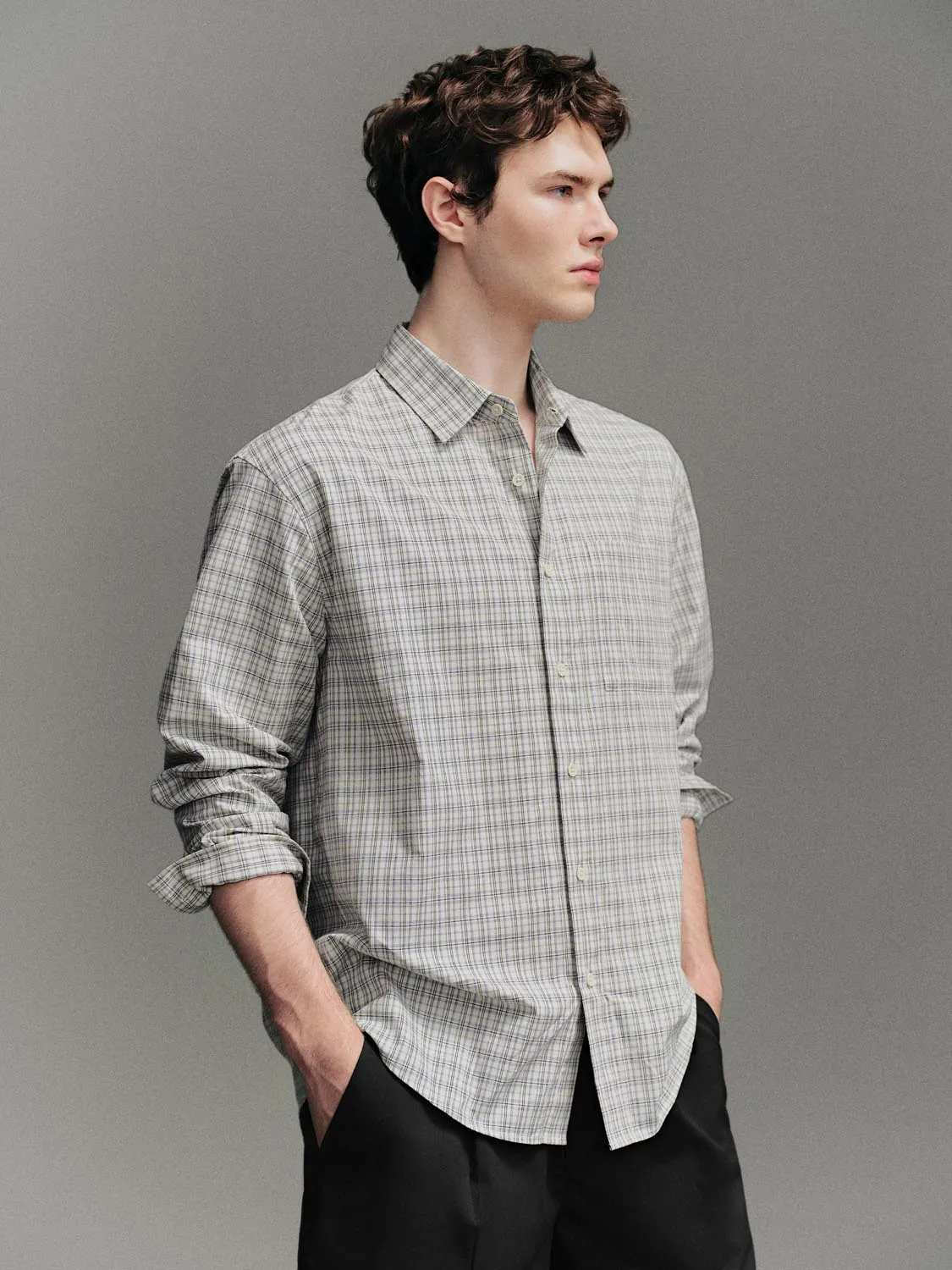 Plaid Long Sleeve Shirts sold by Urban Revivo product image thumbnail 2