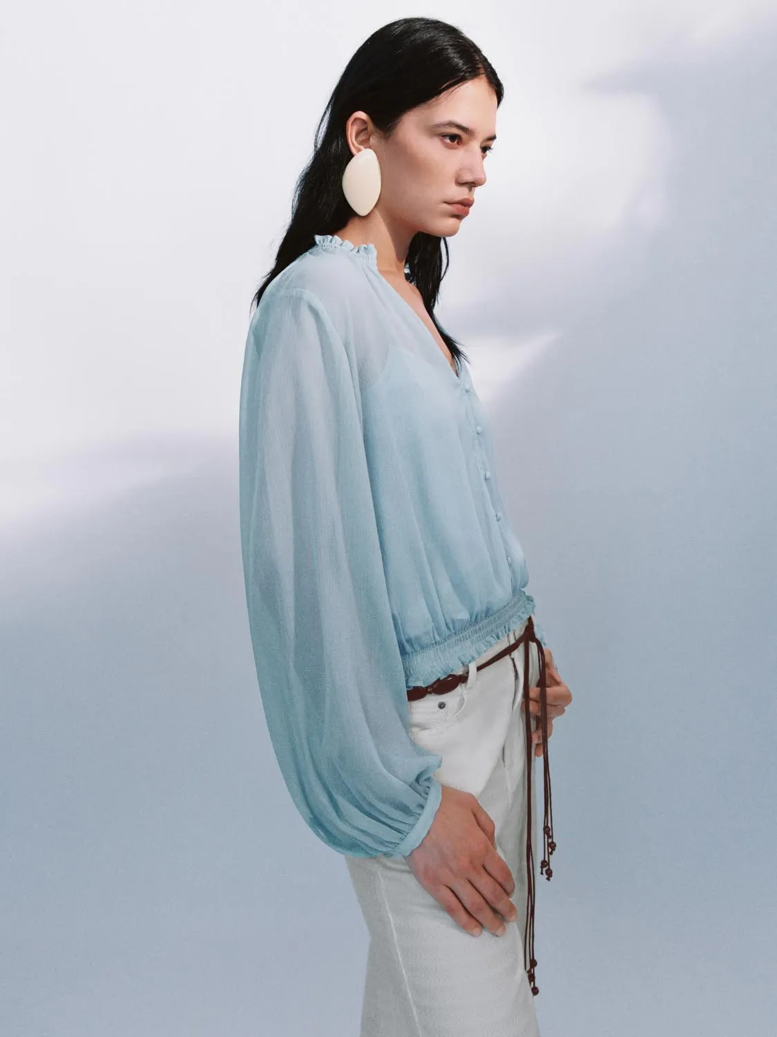 Lettuce Trim Overhead Shirt sold by Urban Revivo product image thumbnail 2