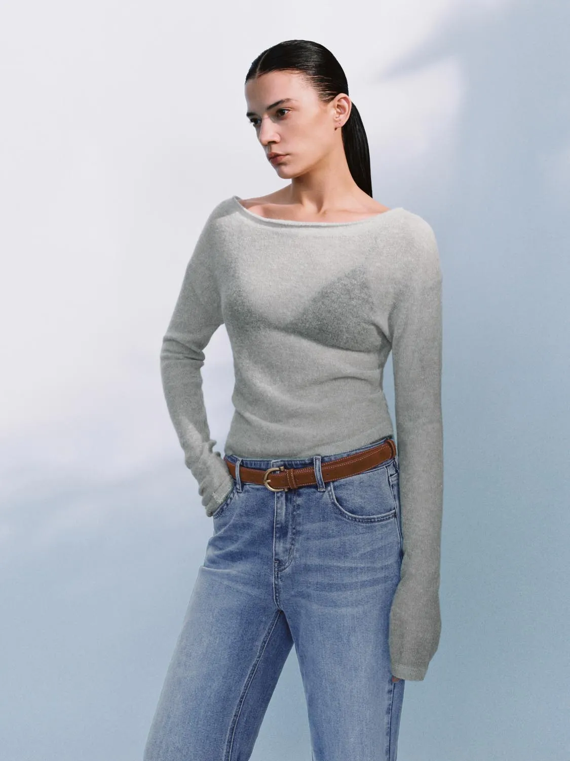 Knitted Long Sleeve T-Shirts sold by Urban Revivo product image thumbnail 2