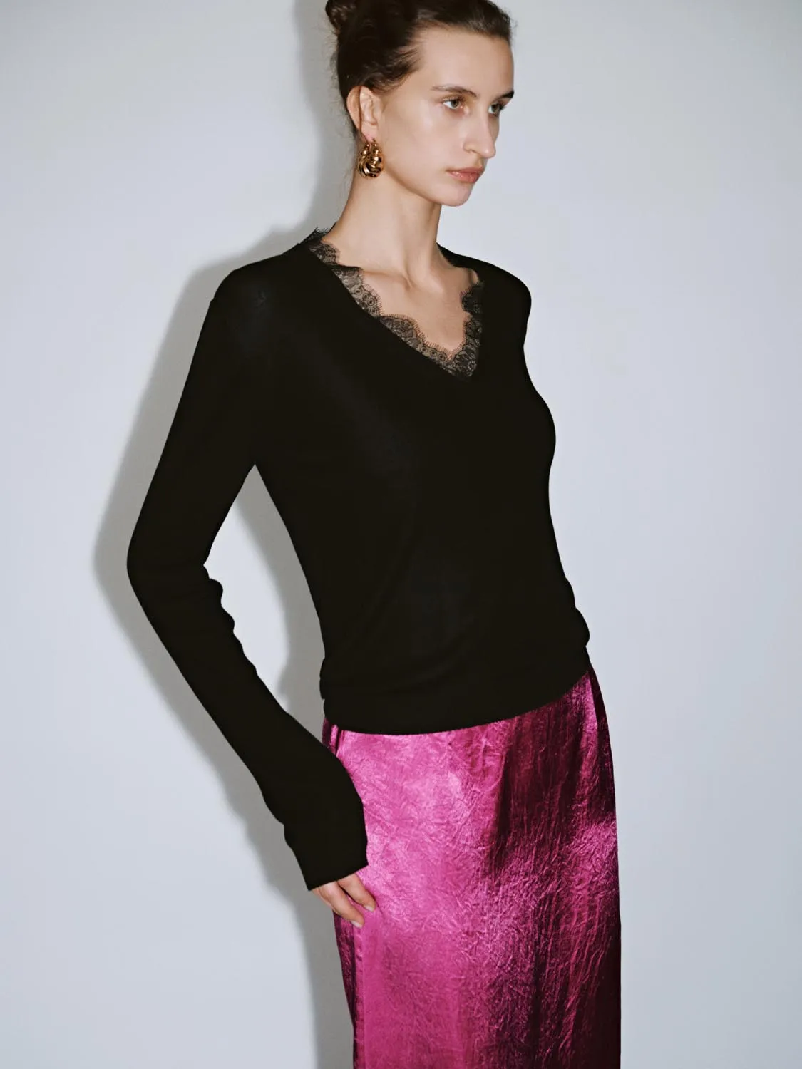 Knitted Long Sleeve T-Shirts sold by Urban Revivo product image thumbnail 2