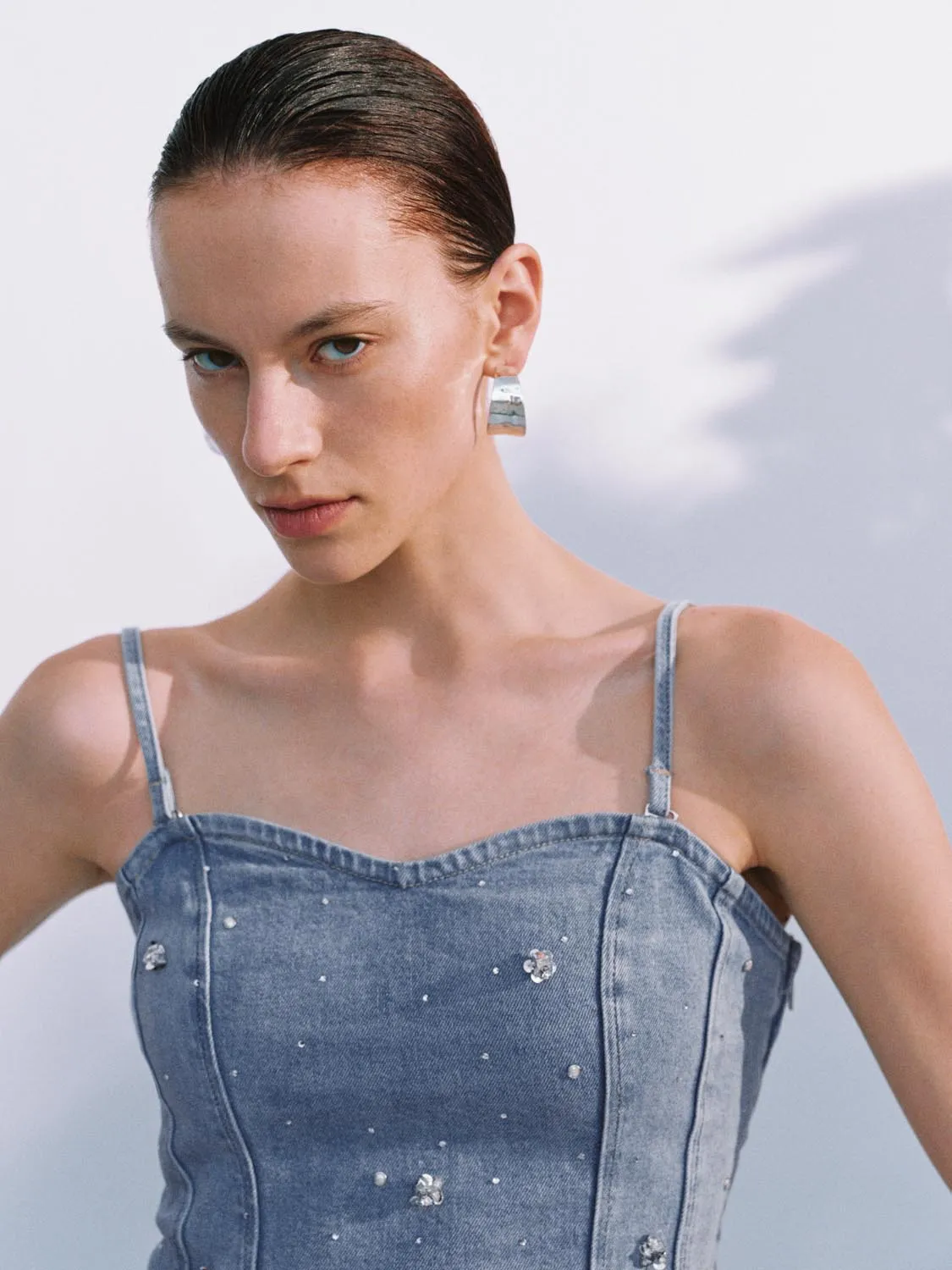 Denim Cami Tops sold by Urban Revivo product image thumbnail 3