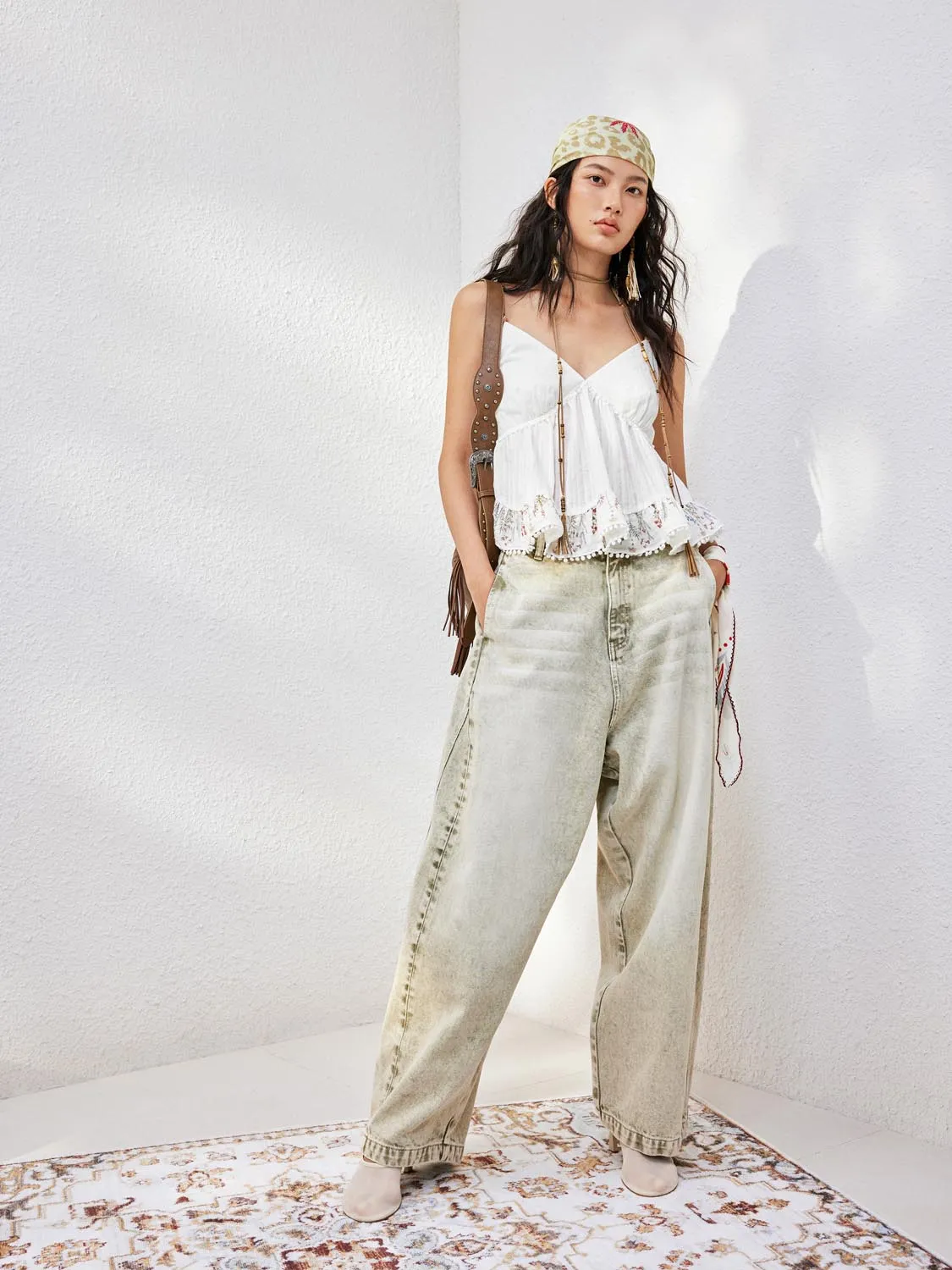 Ruffle Cami Tops sold by Urban Revivo product image thumbnail 4