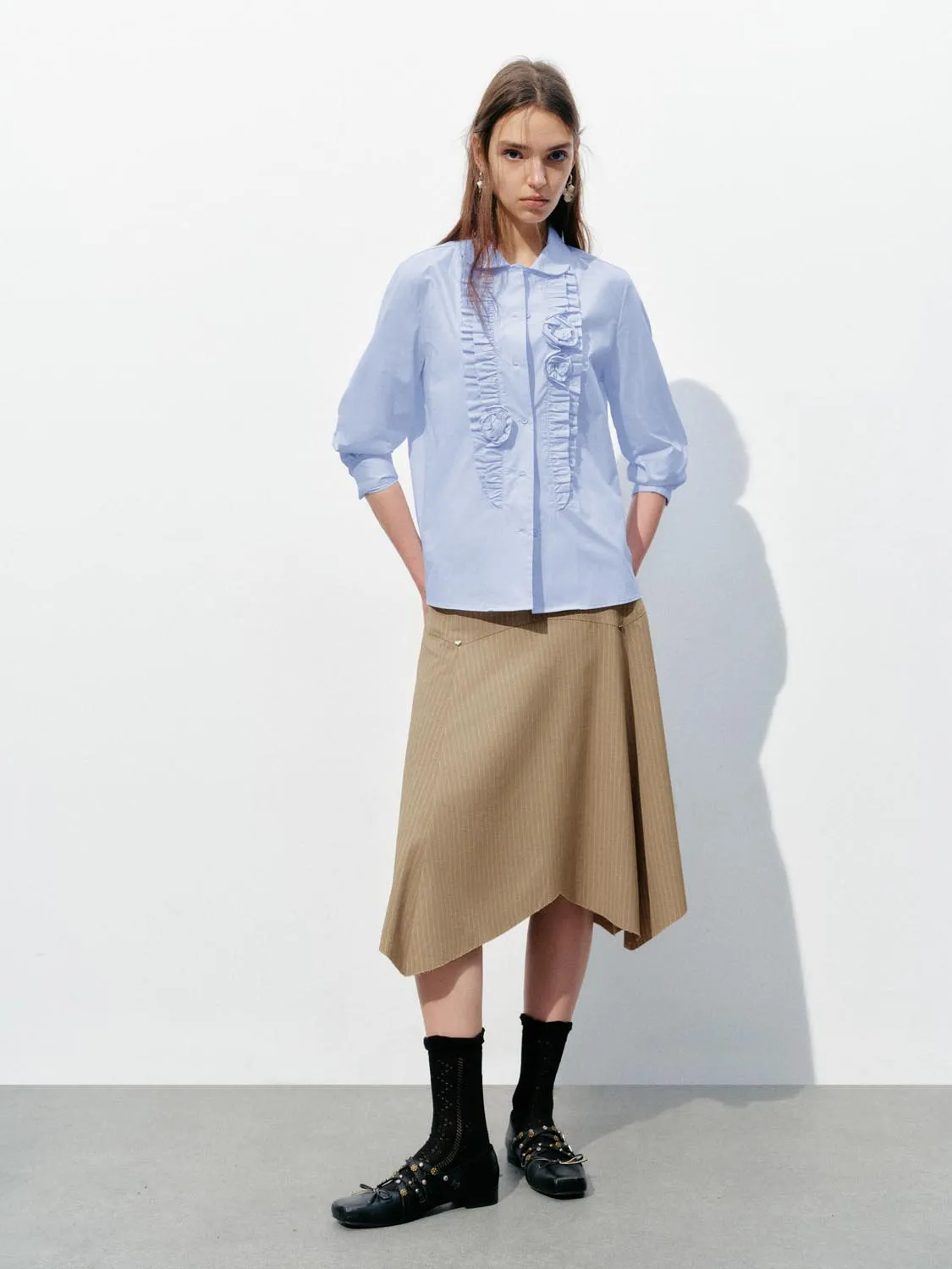 Flower Decor Shirts sold by Urban Revivo product image thumbnail 4