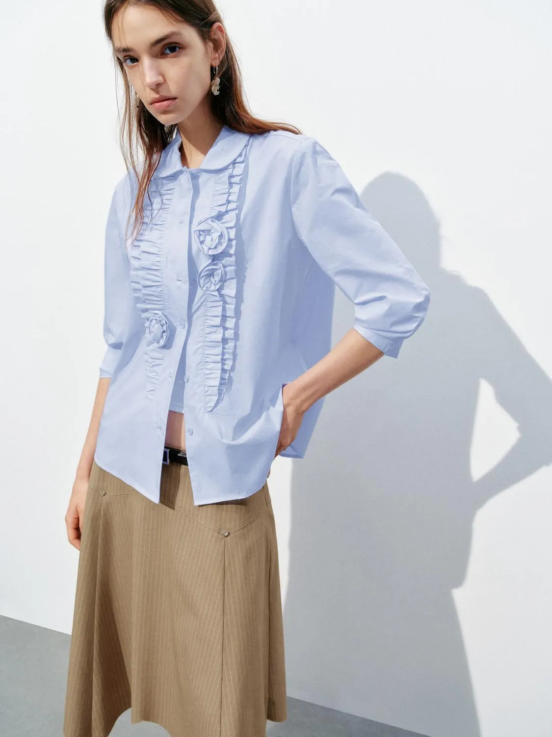 Flower Decor Shirts sold by Urban Revivo product image thumbnail 2