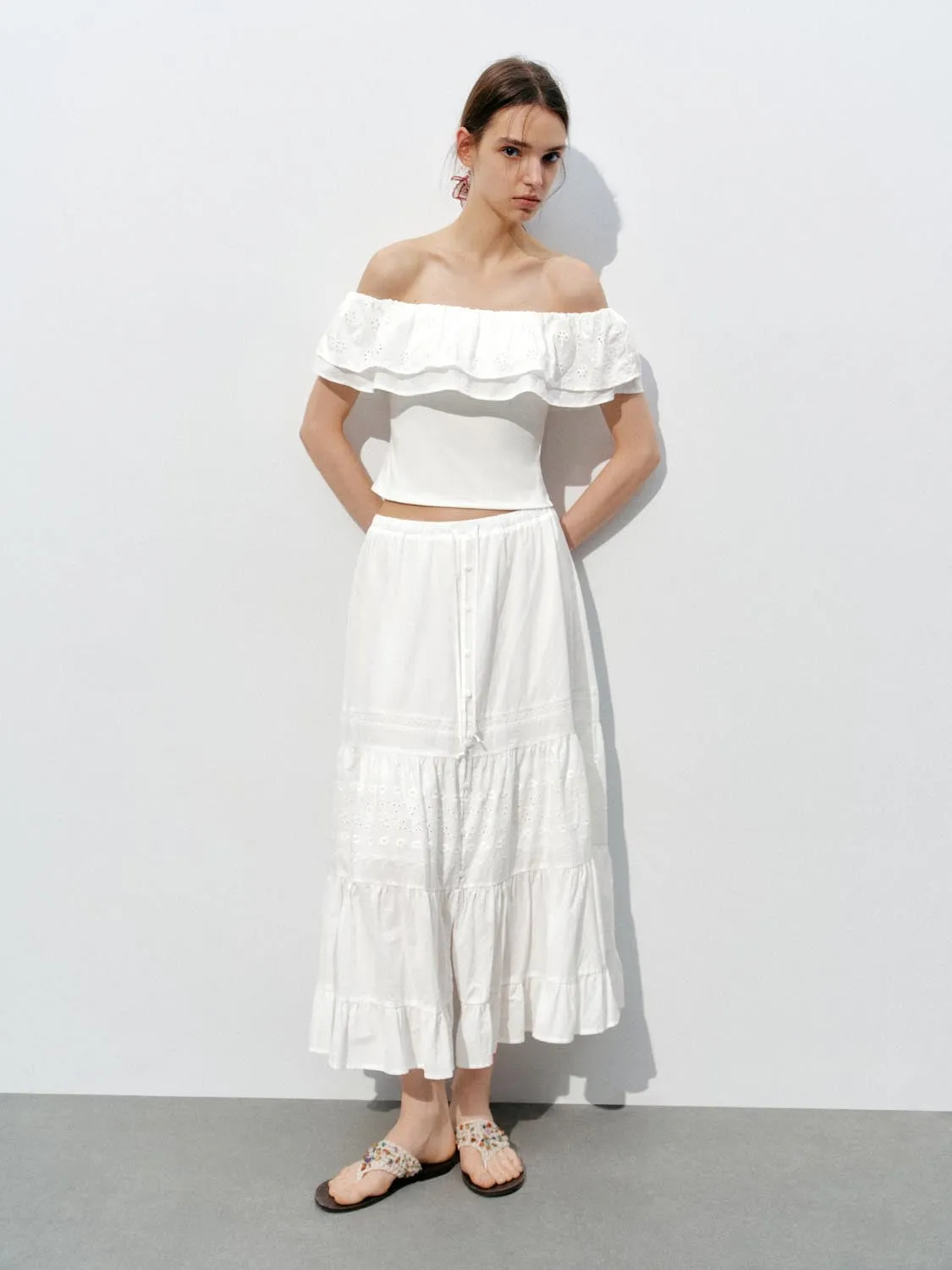Off Shoulder Overhead Shirt sold by Urban Revivo product image thumbnail 4