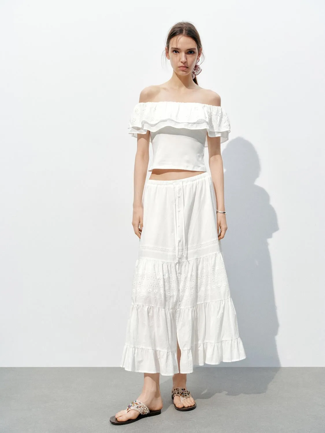 Off Shoulder Overhead Shirt sold by Urban Revivo product image thumbnail 5