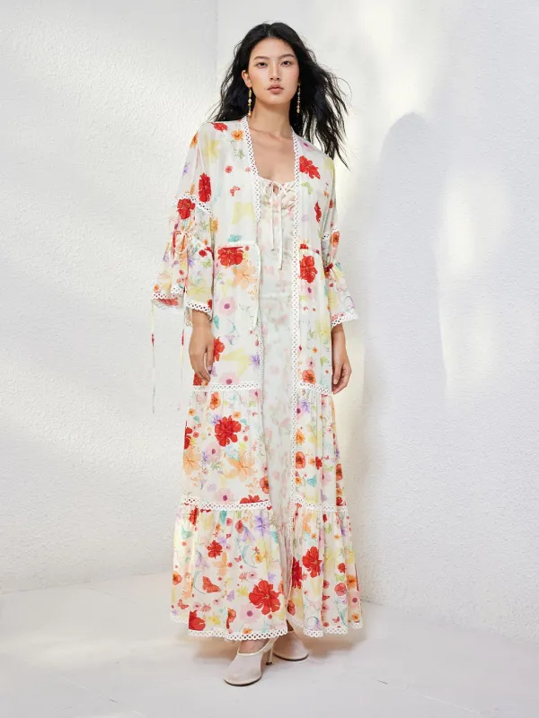 Floral Longline Jackets sold by Urban Revivo