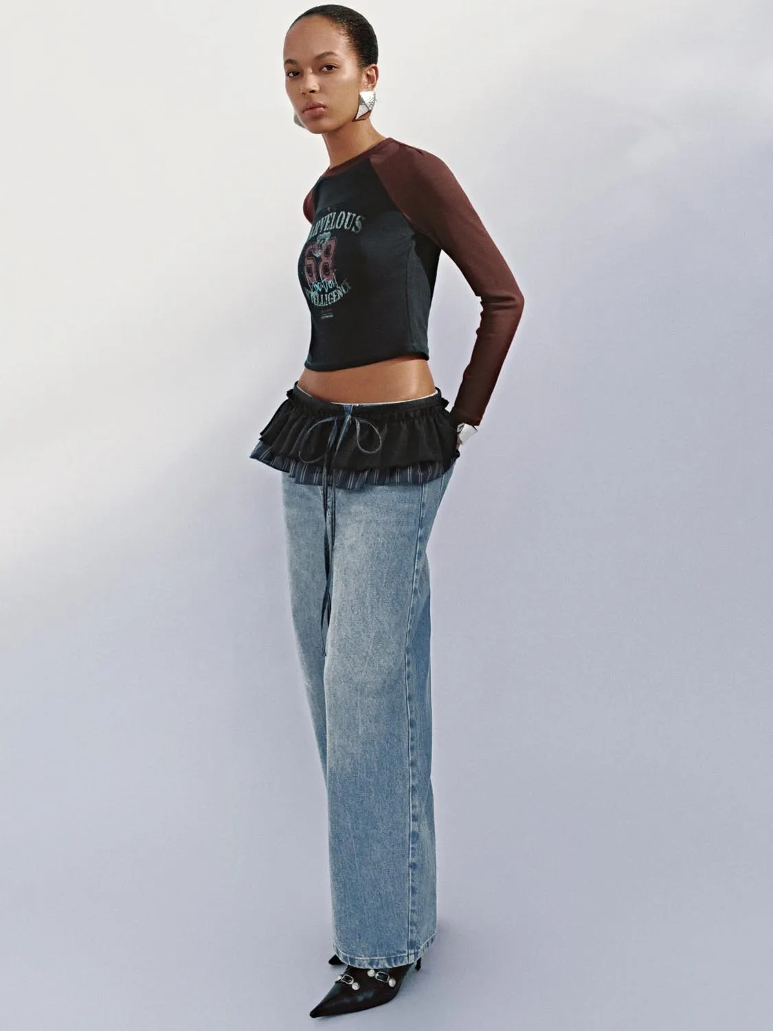 Cropped T-Shirts sold by Urban Revivo product image thumbnail 5