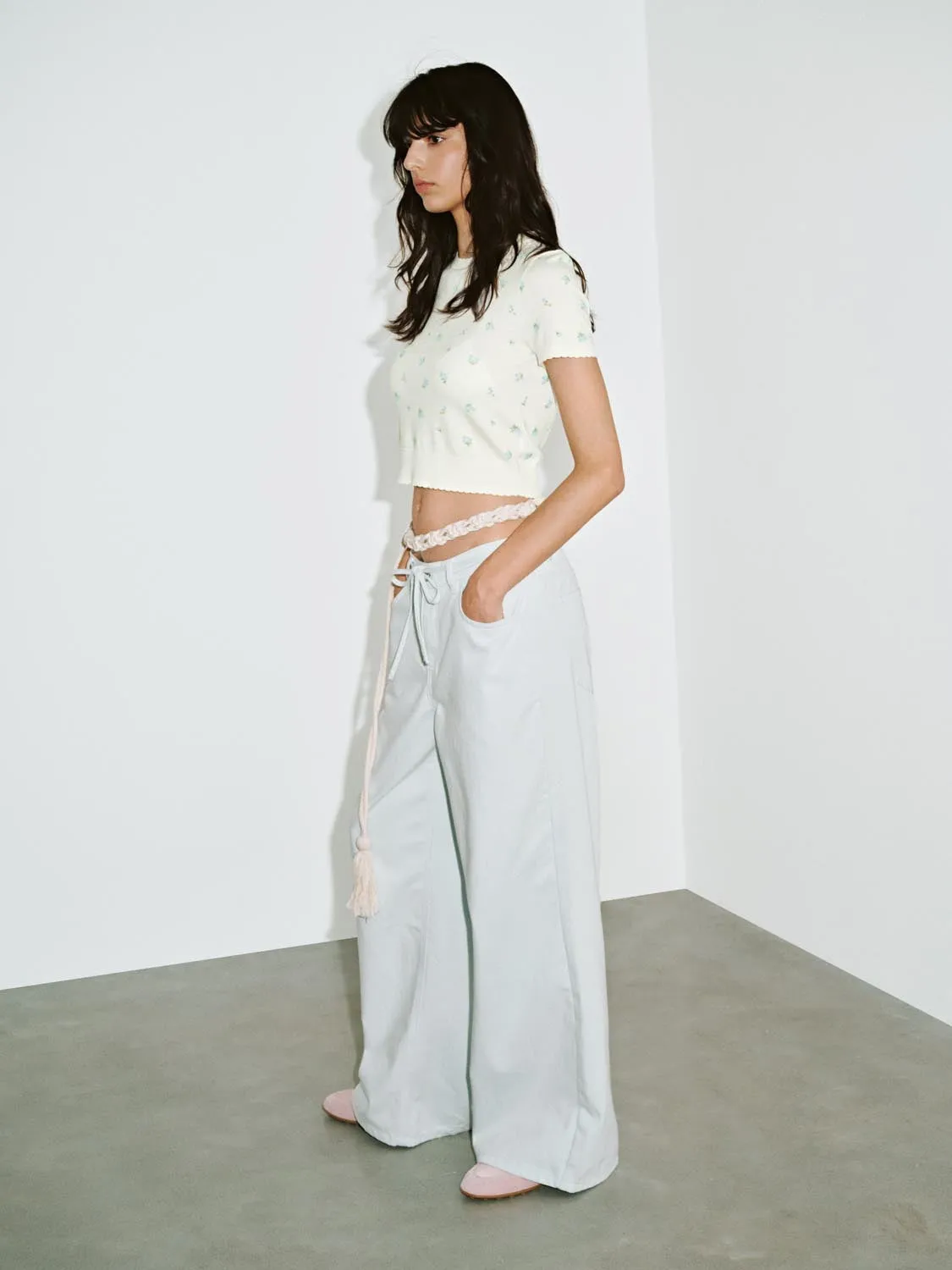 Knitted Cropped T-Shirts sold by Urban Revivo product image thumbnail 5
