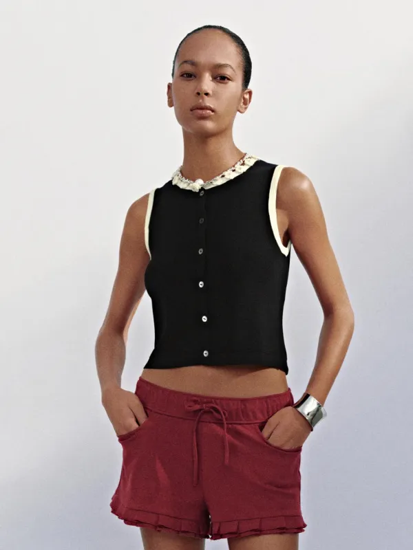 Knitted Sleeveless T-Shirts sold by Urban Revivo