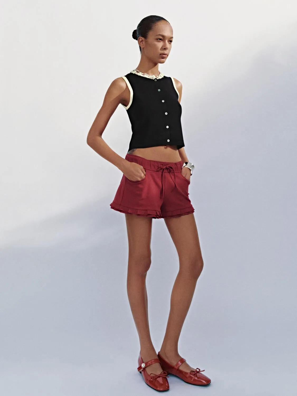 Knitted Sleeveless T-Shirts sold by Urban Revivo product image thumbnail 5