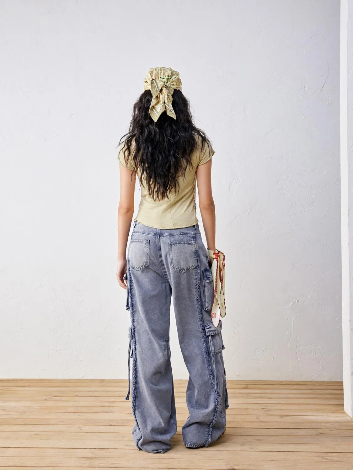 Flap Pocket Denim Jeans sold by Urban Revivo product image thumbnail 4
