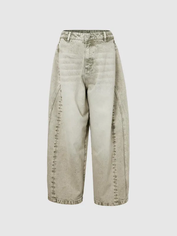 Wide-Leg Denim Jeans sold by Urban Revivo