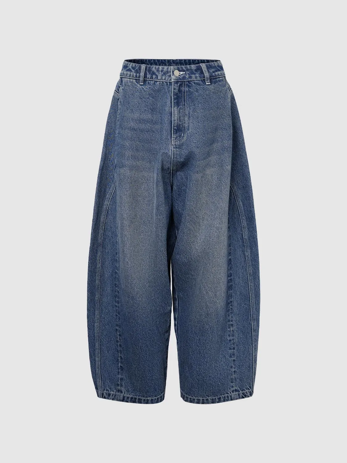 Wide-Leg Denim Jeans sold by Urban Revivo