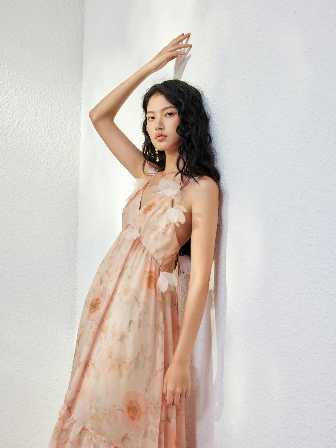 Floral Decor A-Line Maxi Dresses sold by Urban Revivo product image thumbnail 2