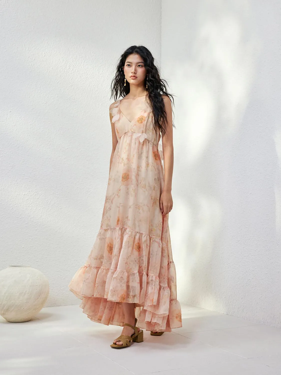 Floral Decor A-Line Maxi Dresses sold by Urban Revivo product image thumbnail 4