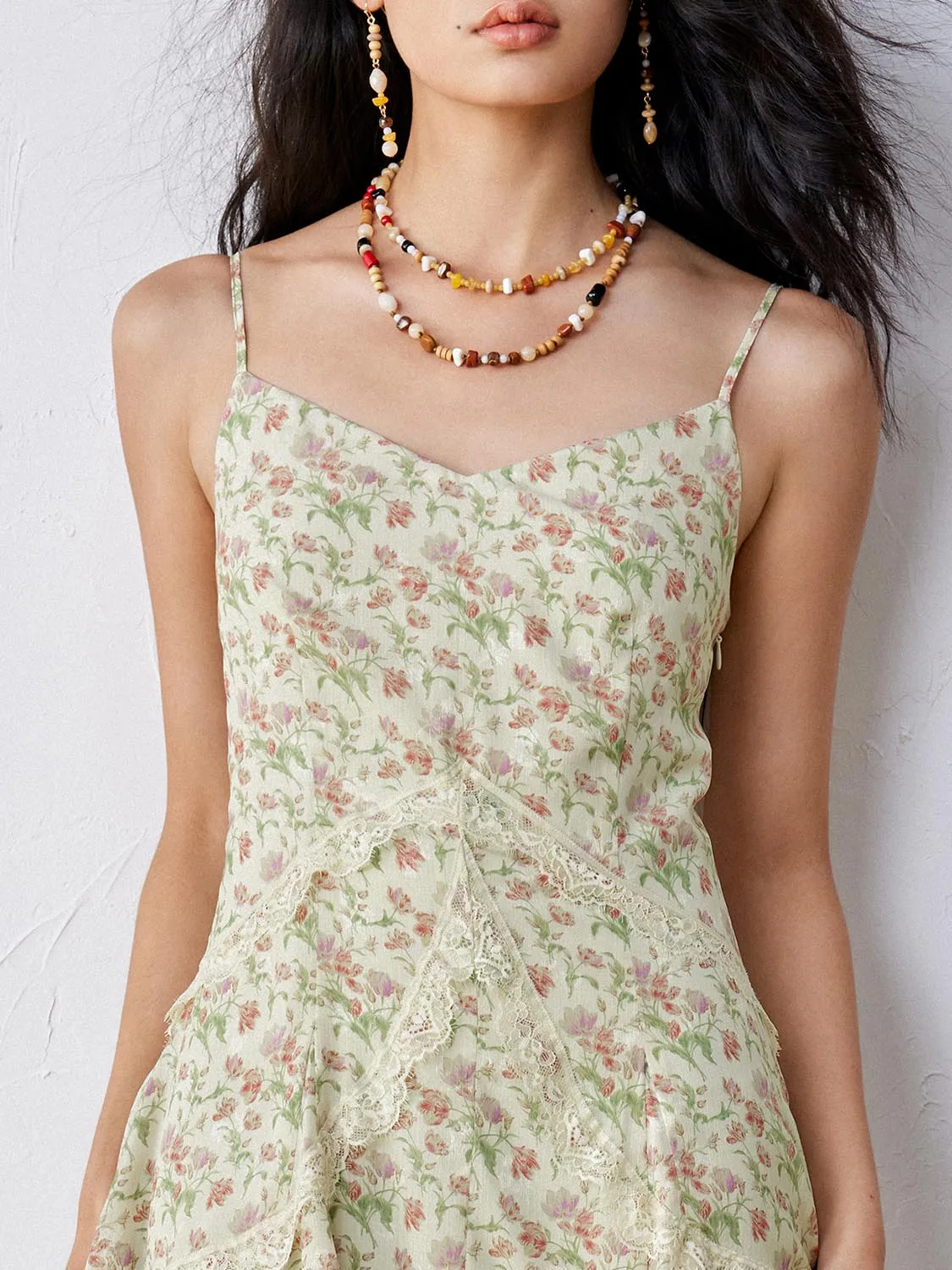 Camisole Tiered A-Line Maxi Dresses sold by Urban Revivo product image thumbnail 3