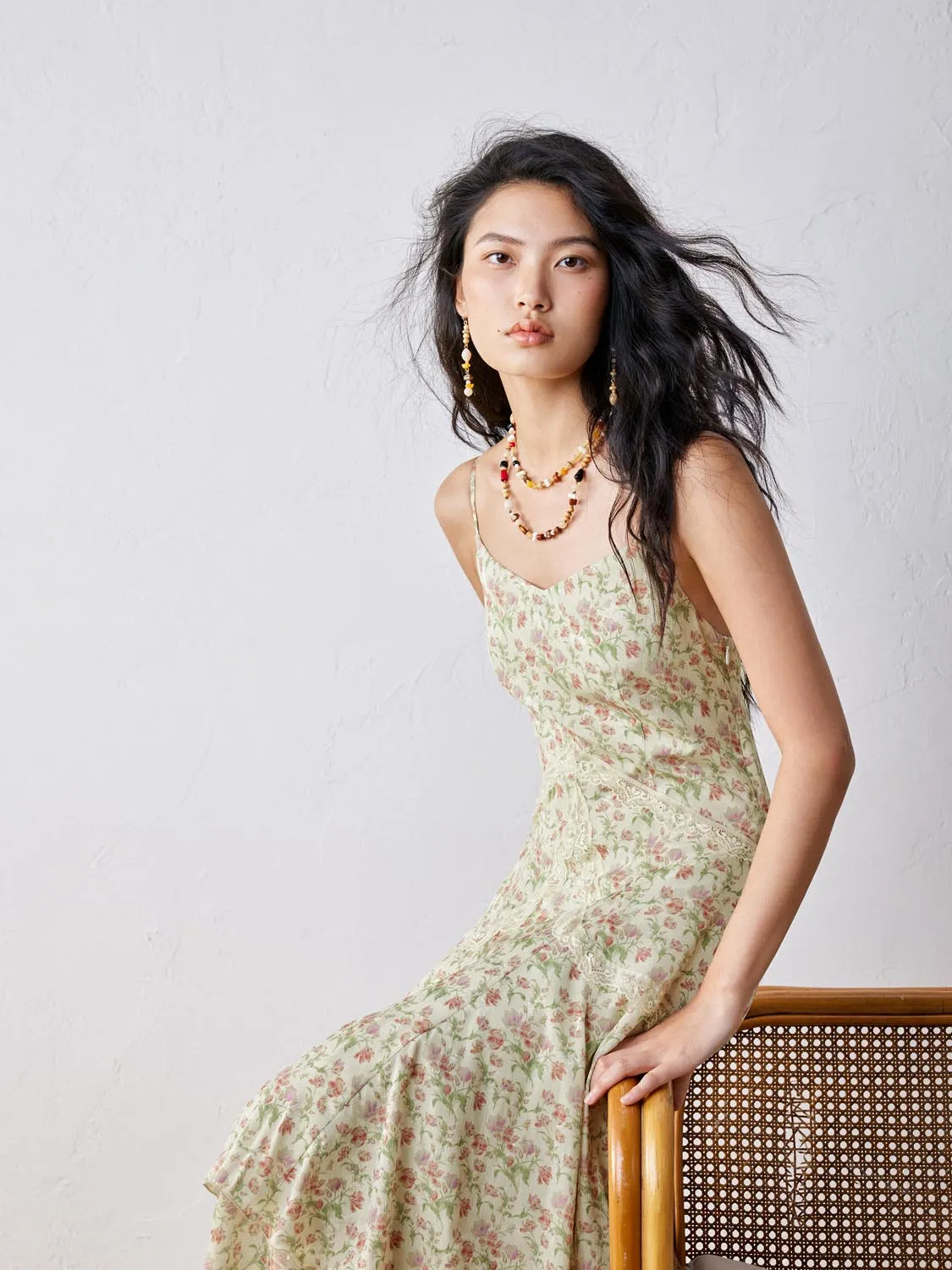 Camisole Tiered A-Line Maxi Dresses sold by Urban Revivo product image thumbnail 2