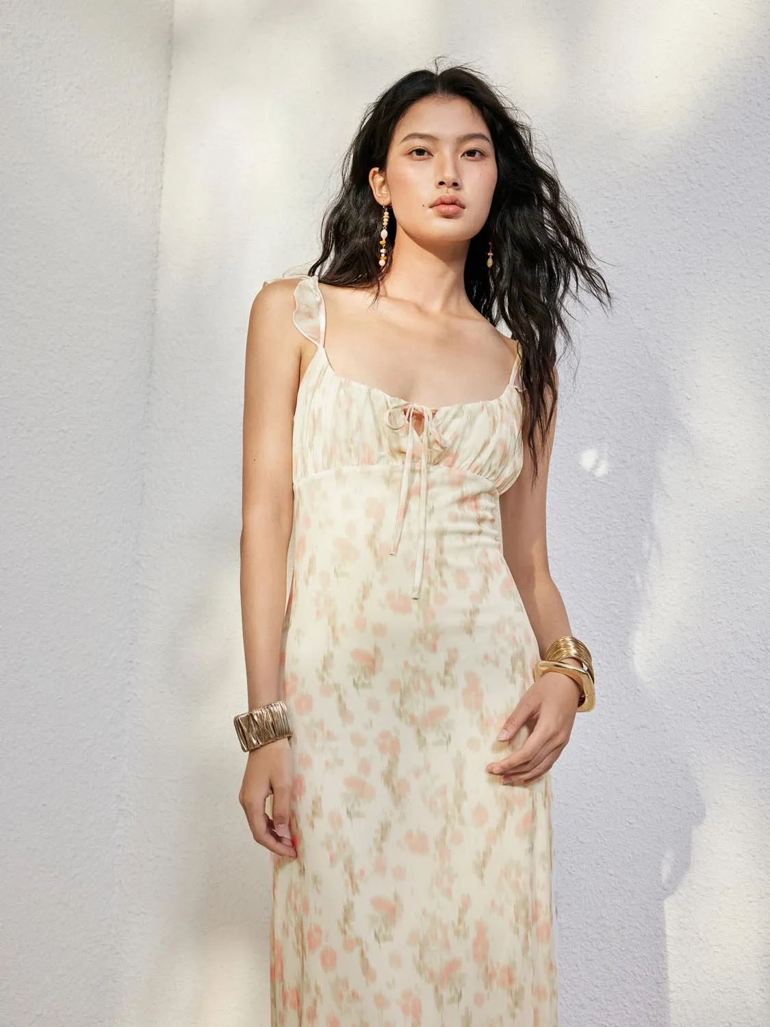 Floral A-Line Maxi Dresses sold by Urban Revivo product image thumbnail 3
