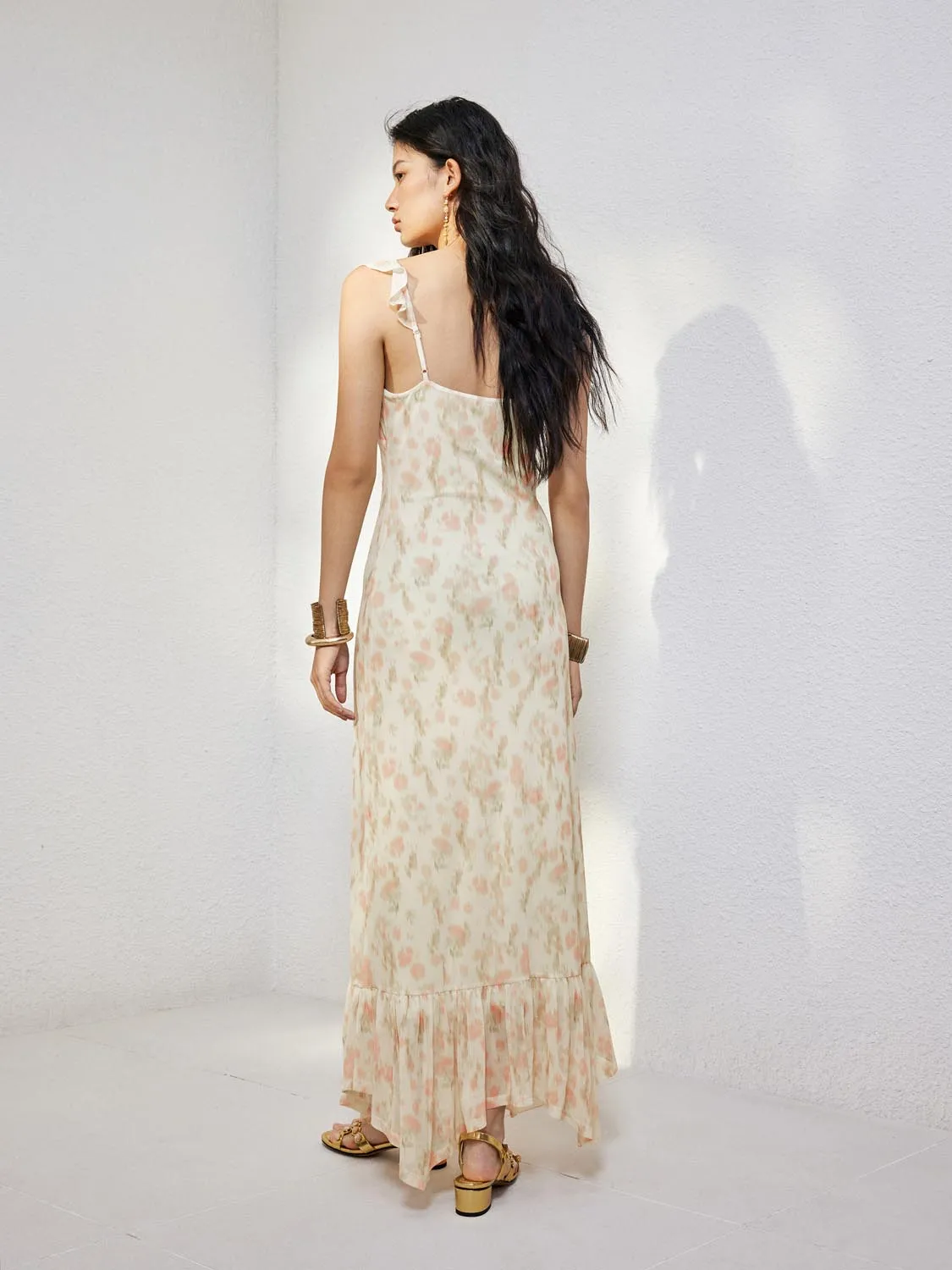 Floral A-Line Maxi Dresses sold by Urban Revivo product image thumbnail 5