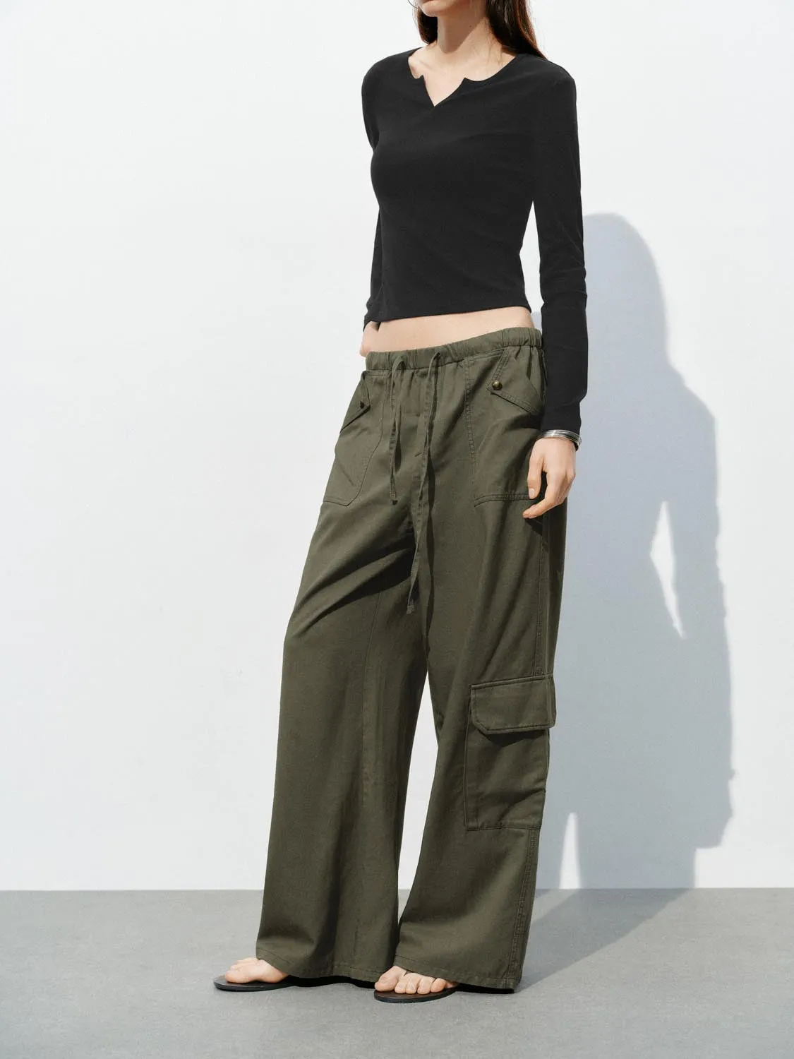 Wide-Leg Pants sold by Urban Revivo product image thumbnail 3