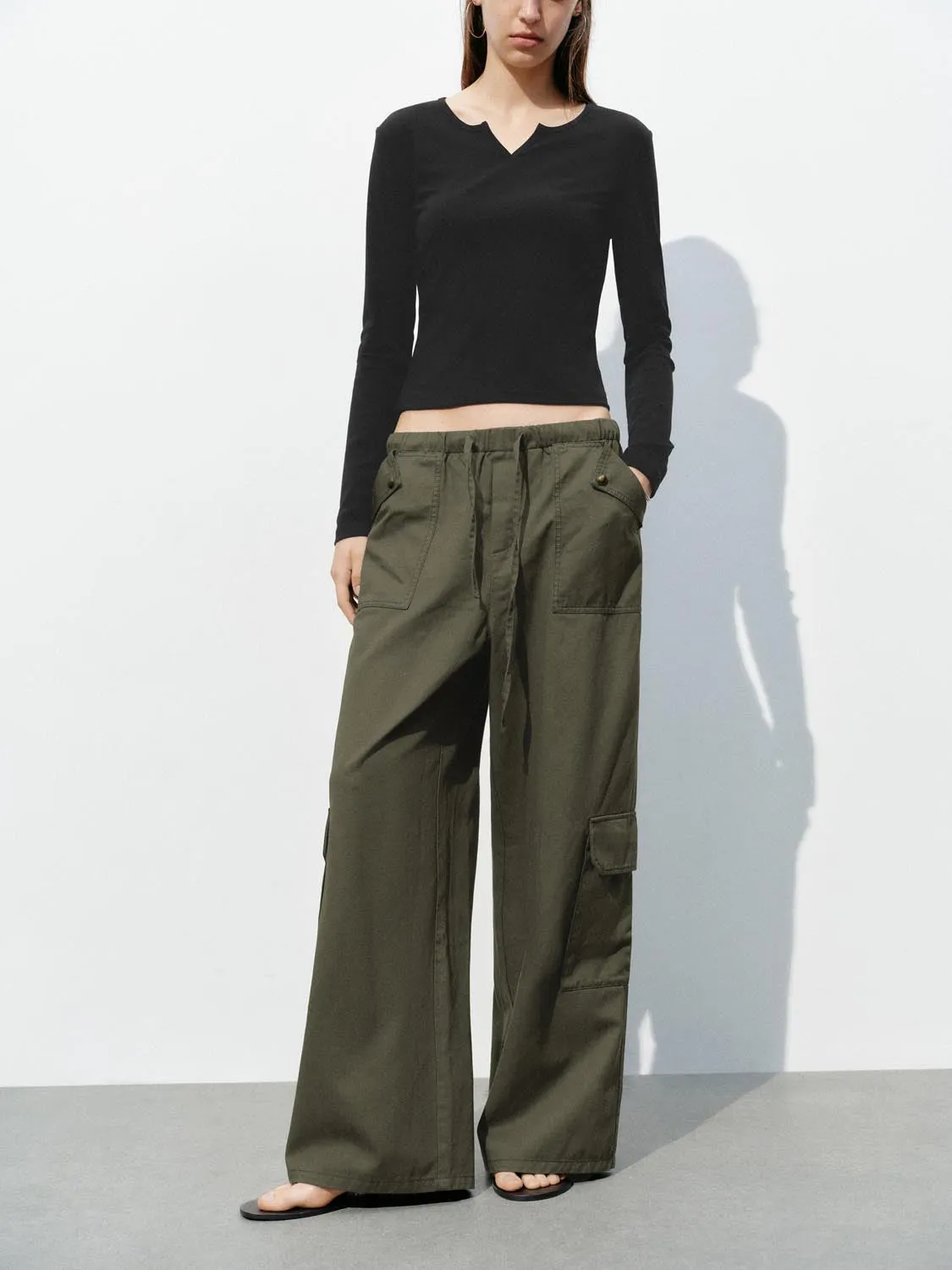 Wide-Leg Pants sold by Urban Revivo product image thumbnail 2