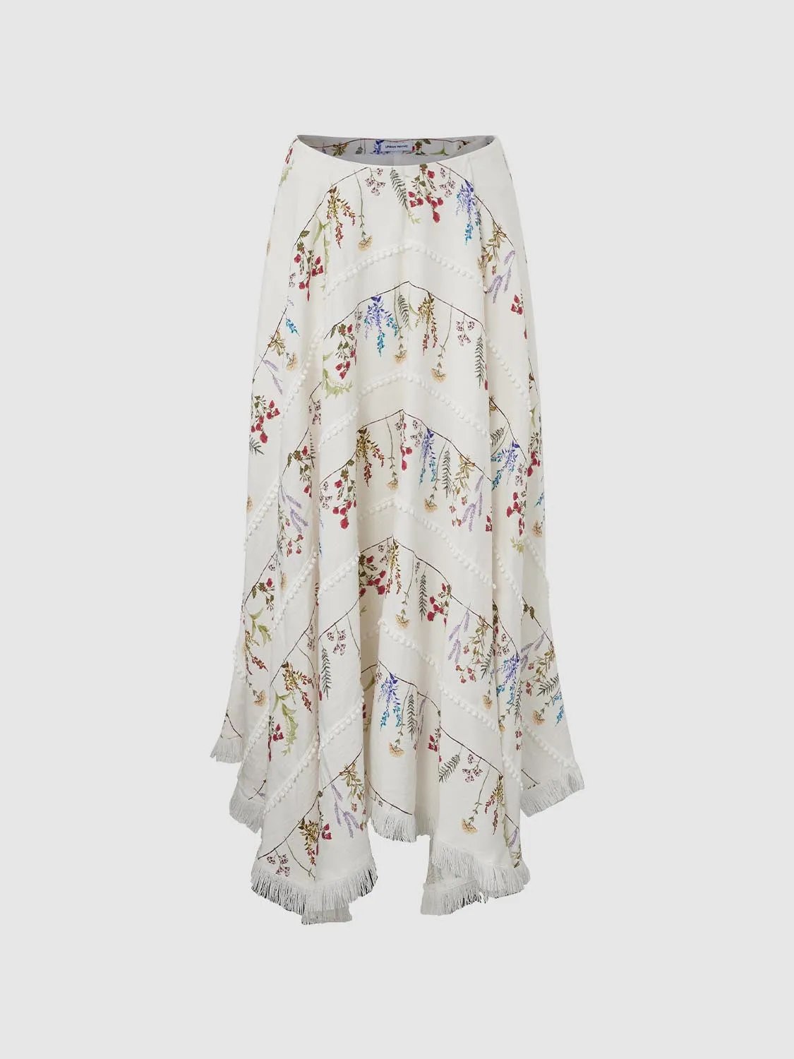 Floral A-Line Maxi Skirts sold by Urban Revivo