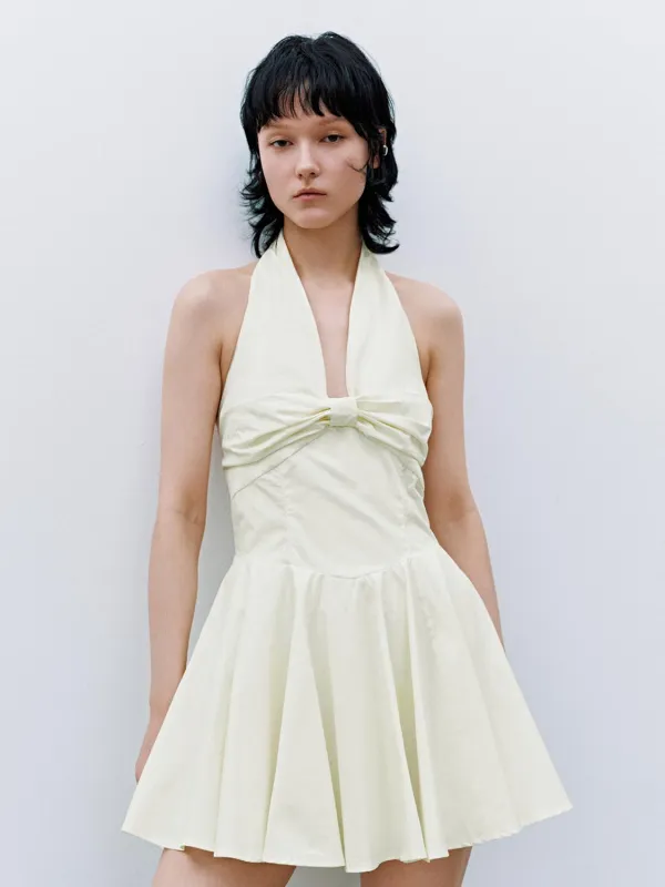 Halter Neck A-Line Mini Dresses sold by Urban Revivo