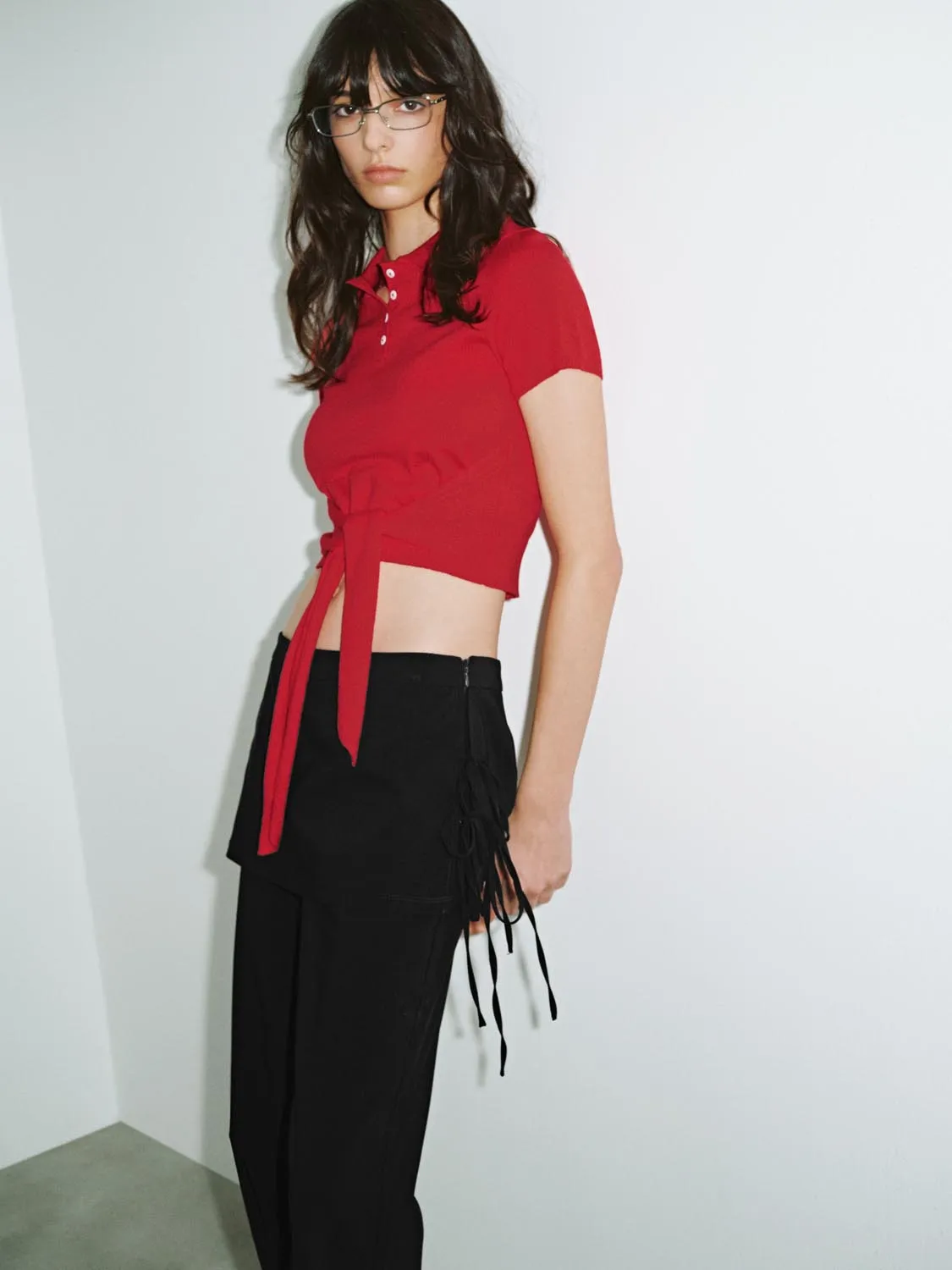 Knitted Short Sleeve T-Shirts sold by Urban Revivo product image thumbnail 2
