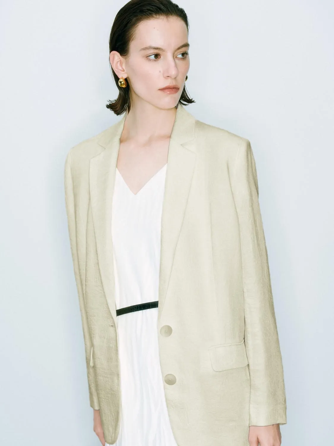 Notched Collar Blazers sold by Urban Revivo product image thumbnail 2