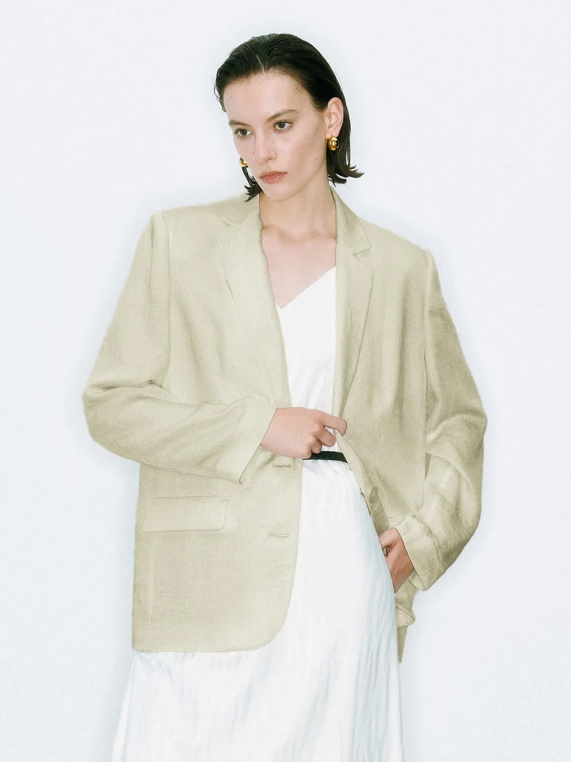 Notched Collar Blazers sold by Urban Revivo